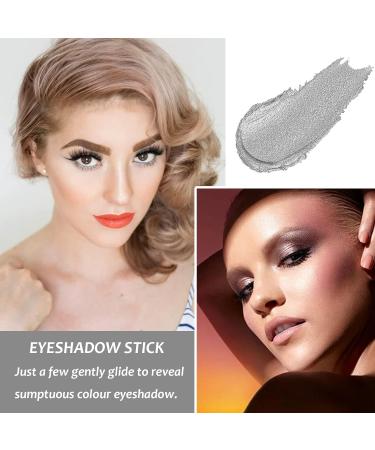Waterproof Eyeshadow Pen Stick - Shimmer Cream Eye Shadow Pencil (Pearly Grey) - Buy Online on GoSupps.com