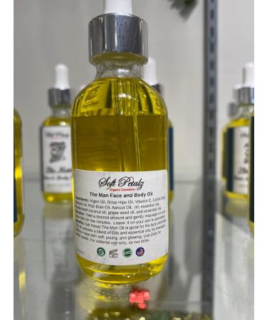 Soft Petalz Man Oil - Premium Grooming Oil for Men | International Shipping Available - Buy Online on GoSupps.com