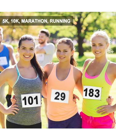 Echolife Running Bibs Competitor Number with Safety Pins  Tearproof Waterproof 5.9" x 7.9" for Marathon Races Events Sports Games Number 1-100 - Buy Online on GoSupps.com