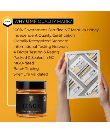 The True Honey Co. Manuka Honey MGO 1250+ (UMF 26+) Ultra Premium 250g MGO & UMF certified. The exclusive highly awarded original from New Zealand - Buy Online on GoSupps.com