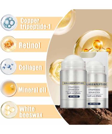  YUNFAN Stick Collagen Peptide Firming Serum Anti-aging Facial Moisturizer Retinol Facial Firming Stick Face Neck Serum Stick (2) - Buy Online on GoSupps.com