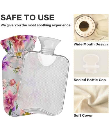 Naanle Vintage Summer Flowers Hot Water Bottle - 2L | Heat Therapy & Back Pain Relief | Ideal for Hand & Foot Warmer | International Shipping Available - Buy Online on GoSupps.com