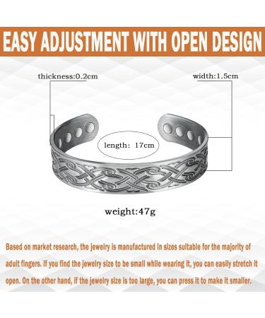 Pure Copper Magnetic Therapy Arthritis Bracelet for Men - Relieve Pain & Enhance Lymphatic Drainage - Buy Online on GoSupps.com