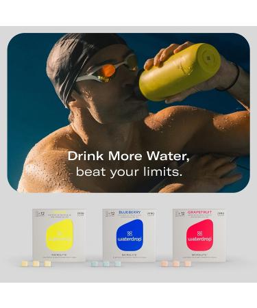 Waterdrop Microenergy & Microlyte Set | Natural Caffeine & Electrolyte Tablets with B-Vitamins - Sugarfree Flavor Enhancers - Buy Online on GoSupps.com