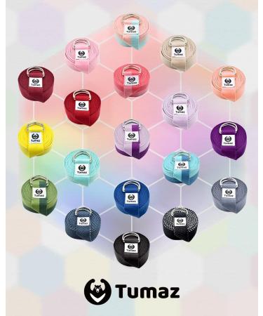 Tumaz Yoga Belt | 15+ Colors & 3 Sizes | Durable Cotton Strap with Adjustable D-Ring Buckle for Stretching & Fitness - Perfect for Yoga Enthusiasts - Buy Online on GoSupps.com