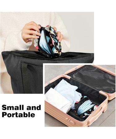 Period Bag | Sanitary Napkin Storage & Tampon Holder for Purse | 4.7x6.6x6.6 in - Classic Design - Buy Online on GoSupps.com