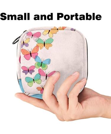 Portable Women's Binding-Storage Bags for Menstrual Cups & Pads | Colorful Butterfly Designs for Teens - Buy Online on GoSupps.com
