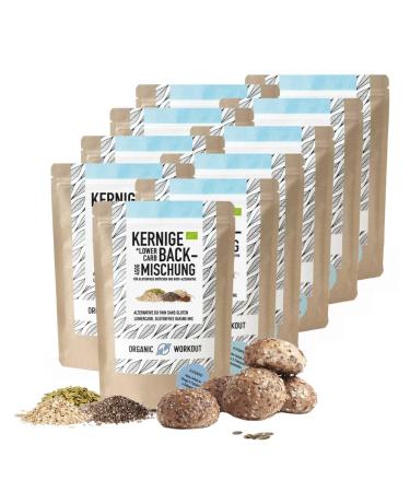 Mainy Lower-Carb-Brotback mixture 10x450g-organic vegan gluten-free seed bread protein-rich bread food without cereals organic workout kurzig 10