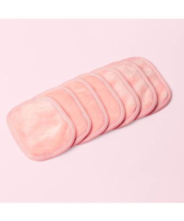 Washable & Reusable Makeup Removal Pads | Lilly Skin Microfiber Towels 7 Powder Pink Rectangular Pads for Gentle Facial Cleaning - Buy Online on GoSupps.com