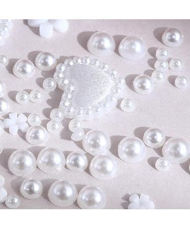 BWANGIAO Flower 3D Nail Charms Nail Pearl Heart Nail Jewelry Cherries Flower Petal Y Nail Decorations Resin Nail Rhinestones - Buy Online on GoSupps.com