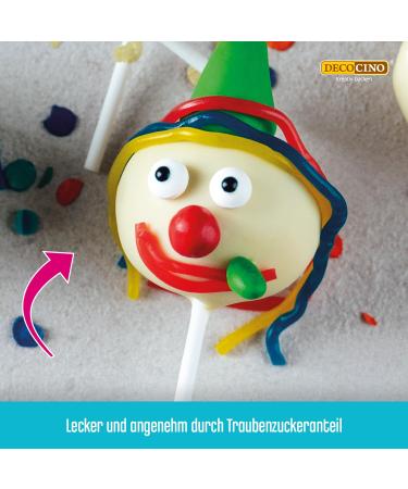 Decocino Edible Sugar Eyes (25g) - Decorative Sugar Decor for Birthday Cakes Muffins Cupcakes & Cake Pops - Buy Online on GoSupps.com