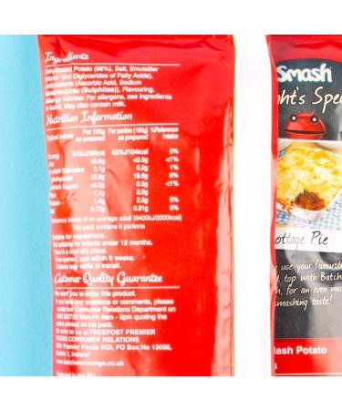 Batchelors Smash Instant Mashed Potato 6 x 176g - Original Flavor | Quick & Easy Meal Option - Buy Online on GoSupps.com