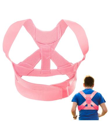 Adjustable Full Back Support Belt | Adjustable Shoulder Brace Belt | Non-Sensory Design Back Straightener for Home School Gym Work Area