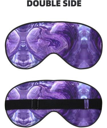 Purple Love Print Unisex Eye Mask | Soft Light-Blocking Sleeping Mask | Comfortable Black Sleep Mask for Travel & Home - Buy Online on GoSupps.com
