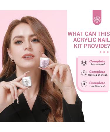 Saviland Full Set Acrylic Nail Kit with Gel Polish - Nail Drill & UV Lamp Included for DIY Gel Acrylic Nails - Manicure Women Gift Set - Buy Online on GoSupps.com