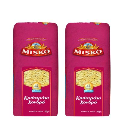 Misko Orzo Pasta - 1.1 Pound (Pack of 2) | Authentic Greek Pasta for Delicious Meals - Buy Online on GoSupps.com