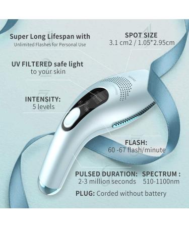 DEESS GP590 Ice Cool IPL Hair Removal System - Fastest 0.9s/Flash Device for Women and Men Home Use - Unlimited Flashes - 3-in-1 Suit - Buy Online on GoSupps.com