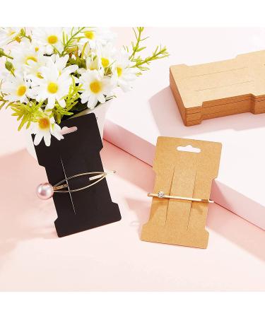Outus 120 Pieces Hair Clip Display Cards - Kraft Paper Hair Bow Holder for Organizing Accessories - 6 x 10 cm Rectangular Clip Collecting Cardboard - Set of 3 Colors - Buy Online on GoSupps.com