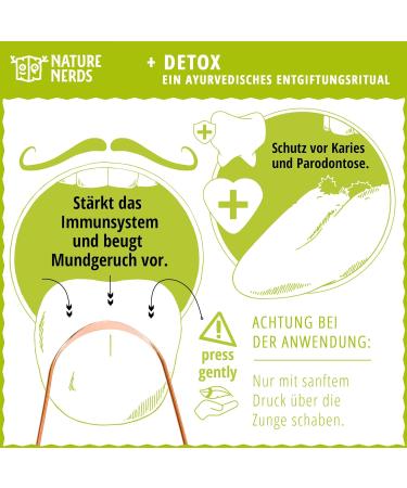 Nature Nerds Copper Tongue Cleaner Set (3 Pieces) | Ayurvedic Detox & Plastic-Free Oral Hygiene - Buy Online on GoSupps.com