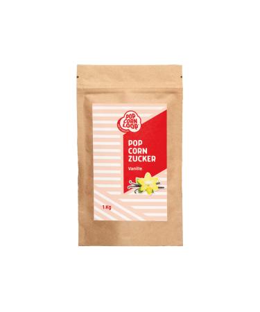 Popcornloop Vanilla Popcorn Sugar 1000g with Bourbon Vanilla Sugar Vanilla Popcorn Corn Spice for Refining Cooking Dessert Ce