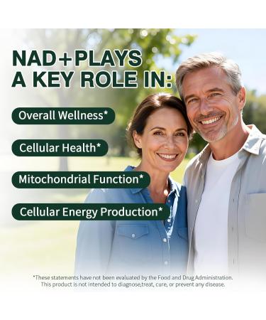 YMINGKJ NAD+ Supplement with Resveratrol 1200mg Nicotinamide Adenine Dinucleotide & Trans-Resveratrol 50mg Anti-Aging Cellular Energy & Metabolism Support 60 Vegetarian Capsules (30 Servings) - Buy Online on GoSupps.com