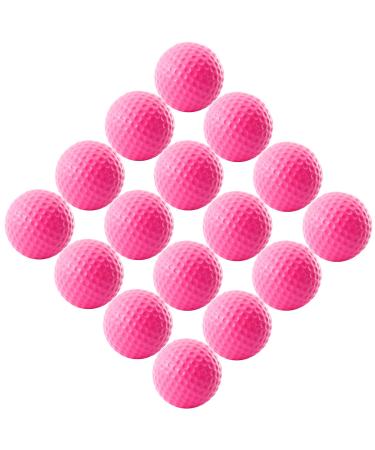 CoverMay Foam Practice Golf Balls - Indoor Or Outdoor Soft Golf Training Ball 16 pink golf balls