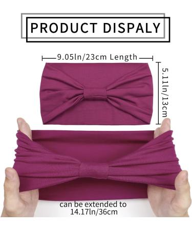 Kavya Boho Print Leopard Headbands for Women - 6 Pcs Hair Accessories Set | Elastic Hair Bands for Fashion and Yoga - UK Wide Delivery - Buy Online on GoSupps.com