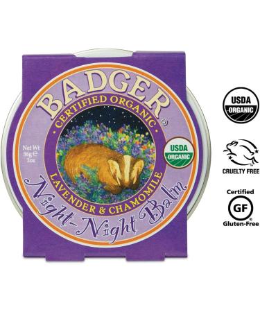 Badger Night Night Balm - Chamomile & Lavender Organic Sleep Balm for Kids - 2 oz - Buy Online on GoSupps.com