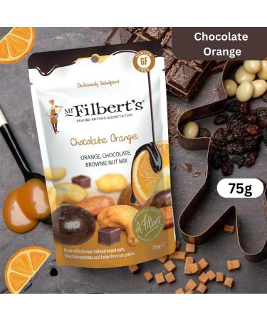 Mr Filberts Chocolate & Nuts 75g Picks N Mix - Choose From Pouch with 4 Flavours - Cherry Berry Salted Caramel Cafe Espresso Coffee Chocolate Orange Nuts - Pack of 2 75 g (Pack of 2) - Buy Online on GoSupps.com
