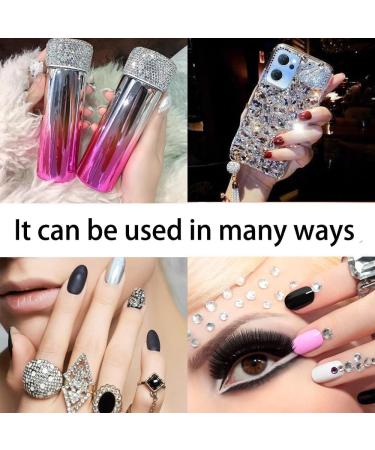 White Crystal Nail Rhinestones Kit - 60Pcs Assorted Shapes Gems for Nail Art & DIY Crafts - Buy Online on GoSupps.com