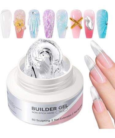  Vgvgaj 3D Gel for Nails | 60 ml Gel Modelling Solid Nails Builder Manicure Design Non-Sticky Design Women Creation Modelling Paint Extension Art Manicure Hand - Buy Online on GoSupps.com