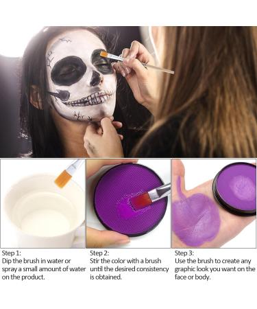 Buy Erinde Purple Face Body Paint - Professional Non-Toxic Water Based Face Painting Kit for Kids & Adults - Perfect for Halloween Cosplay SFX - 30g - Buy Online on GoSupps.com