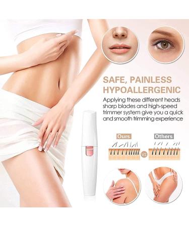 Professional USB Rechargeable Nose Hair Trimmer for Men & Women - Painless 2-in-1 Ear & Nose Hair Remover with Dual Edge Blades - Waterproof Design - Buy Online on GoSupps.com