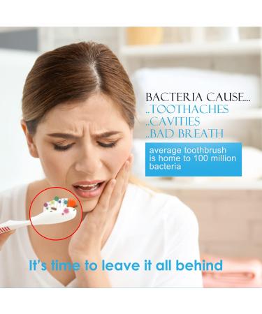 Portable Rechargeable UV Sanitizer Toothbrush Case - Kills 99.9% of Germs - Fits All Toothbrushes - Home & Travel - Black - Buy Online on GoSupps.com
