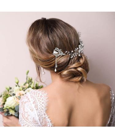 Vintage Rhinestone Pearl Flower Hair Stick Set - 6 Pieces | Chinese Hair Chopsticks with Tassel | Chignon Pin for Women | Hair Accessories for Girls (Chic Style) - Buy Online on GoSupps.com