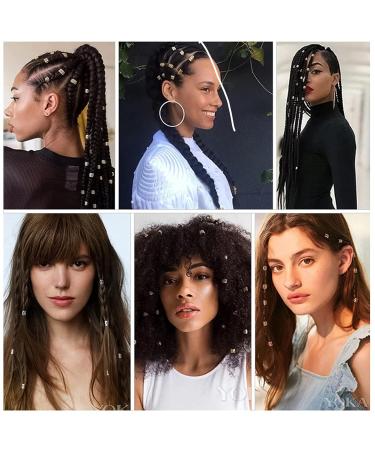 130PCS Aluminum Dreadlocks Pearl Cuffs & Hair Jewelry Rings - Hair Braiding Accessories - Buy Online on GoSupps.com
