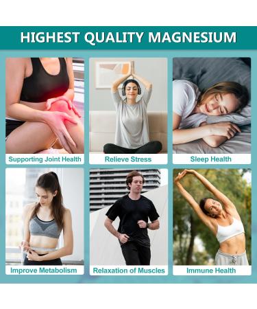 CANLIST Magnesium Glycinate Supplements 450mg for Bone & Muscle Health Supports Deep Sleep Muscle Relaxation & Stress Relief High Absorption Vegan Non-GMO 90 Capsules - Buy Online on GoSupps.com
