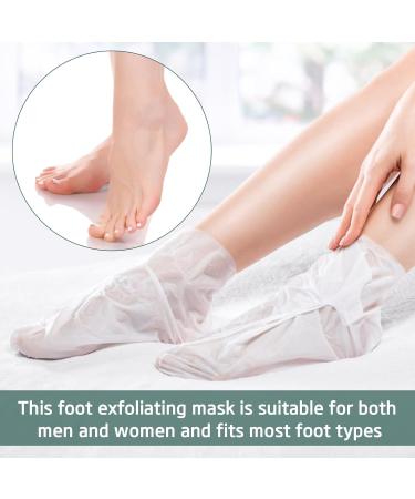 Foot Peel Mask 2 Pairs Exfoliating Foot Peeling Mask Socks for Hard Skin Callus Remove Repair Cracked Heel & Dead Dry Skin Foot Care Baby-Soft Feet Skin - Buy Online on GoSupps.com