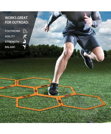 Outroad Speed Agility Training Ladder Set - 6/12/30 Rings for Footwork & Hurdles - Fitness Equipment for Home Gym - Buy Online on GoSupps.com