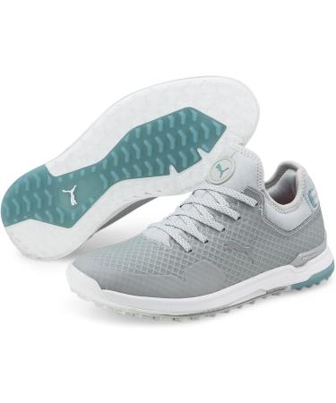 PUMA Women's Proadapt Alphacat Golf Shoe 40.5 EU - High Rise Puma Silver Porcelain | Premium Performance & Style - Buy Online on GoSupps.com
