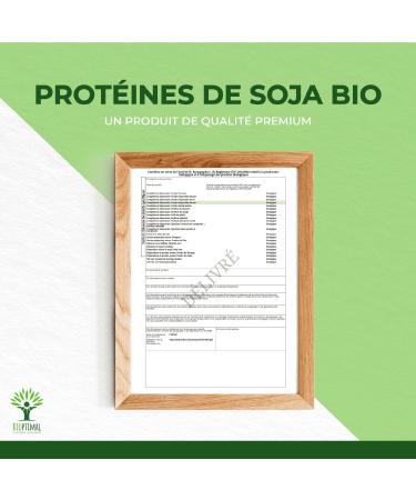 Prot ine de Soja Bio - Bioptimal - 92% Prot ines 17% BCAA - Haute Digestibilit - Energie Musculation - Poudre de F ve de Soja Biologique - 100% Pur - Conditionn en France - Certifi Ecocert - 3 kg Sans saveur 3000g - Buy Online on GoSupps.com