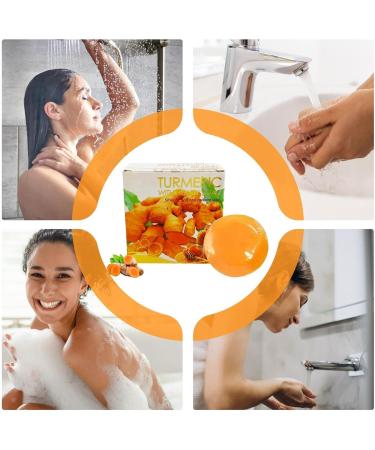  G n rique Turmeric Facial Soap Bar Honey Turmeric Soap - Facial Cleansing Bar Moisturizing Facial Soap | Facial Cleansing Soap Non Irritating Soap Bar Po - Buy Online on GoSupps.com