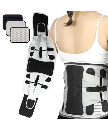 GUANGLU Lower Back Brace - Lower Back Stretcher Back Reliever Spinal Belt for Men Women Lower Back Brace Waist Support Belt for Gym Fitness Black F