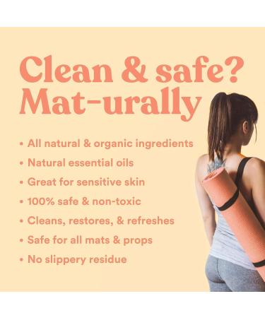 ASUTRA Yoga Mat Cleaner Spray - Organic Calming Citrus No Residue Deep-Cleansing Includes Microfiber Towel - Perfect for Fitness Gear & Gym Equipment - Buy Online on GoSupps.com