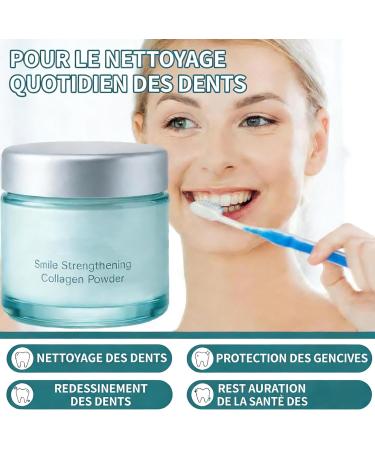 Colla Gum Poudre De Renforcement Du Sourire Collagum Dents En Collag ne Poudre Dentaire Au Collag ne Fortifiante Collagum Smile Poudre De Soin Pour Dentifrice Voyage Prot ge Les Gencives 50g (1Set) - Buy Online on GoSupps.com