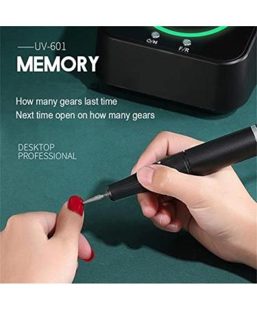 Nail Cutter Professional 40000 Rpm Electric Nail Cutter For Gel Nails Nail File Manicure Pedicure Set With Colour Lamp Knob 6 Bits And Foot Pedal White YUYANAIAI - Buy Online on GoSupps.com