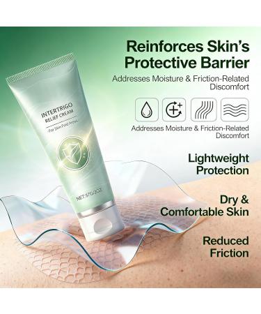 Healora Intertrigo Cream Skin Fold Care & Chafing Support Cream With Zinc Oxide & Undecylenic Acid Quickly Soothes Skin and Reduces Moisture and Friction Green 2 - Buy Online on GoSupps.com