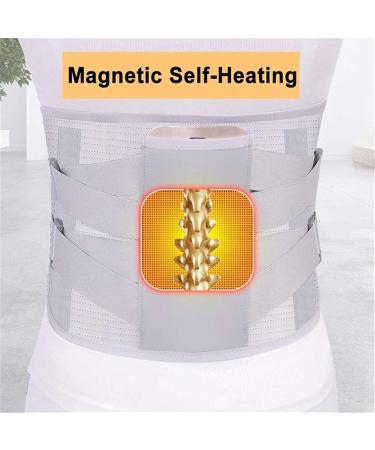 Silver X Lumbar Support Belt - Tourmaline Self-Heating Adjustable Back Support for Men & Women - XL Thermal Protective Strap - Buy Online on GoSupps.com