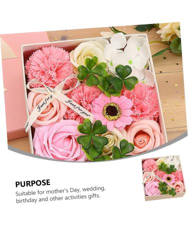 TOPBATHY 3 Boxes Carnation Soap Flower Valentine Flower Bouquet Bouquets for Wedding Immortal Rose Gift Faux Floral Rose Bouquet Artificial Paper Gift Box Pinkx3pcs 15x15x8cmx3pcs - Buy Online on GoSupps.com