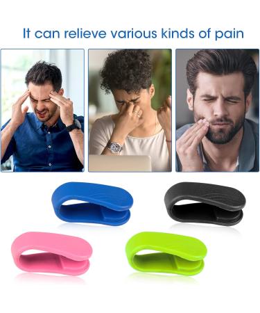 4-Piece Acupressure Clip Set for Migraine Relief | Hand-Clamp Anxiety Aid - Buy Online on GoSupps.com